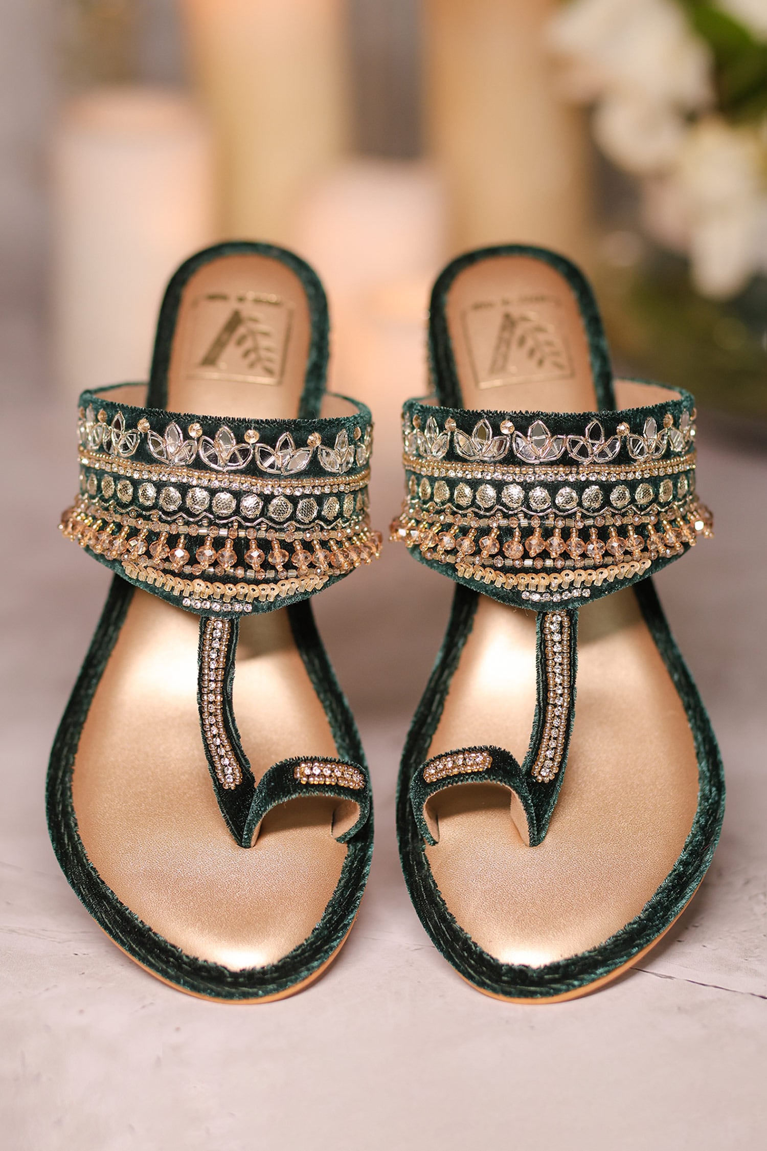 Abiza hot latest fancy stylish bridal golden party wear sandals for girls  women