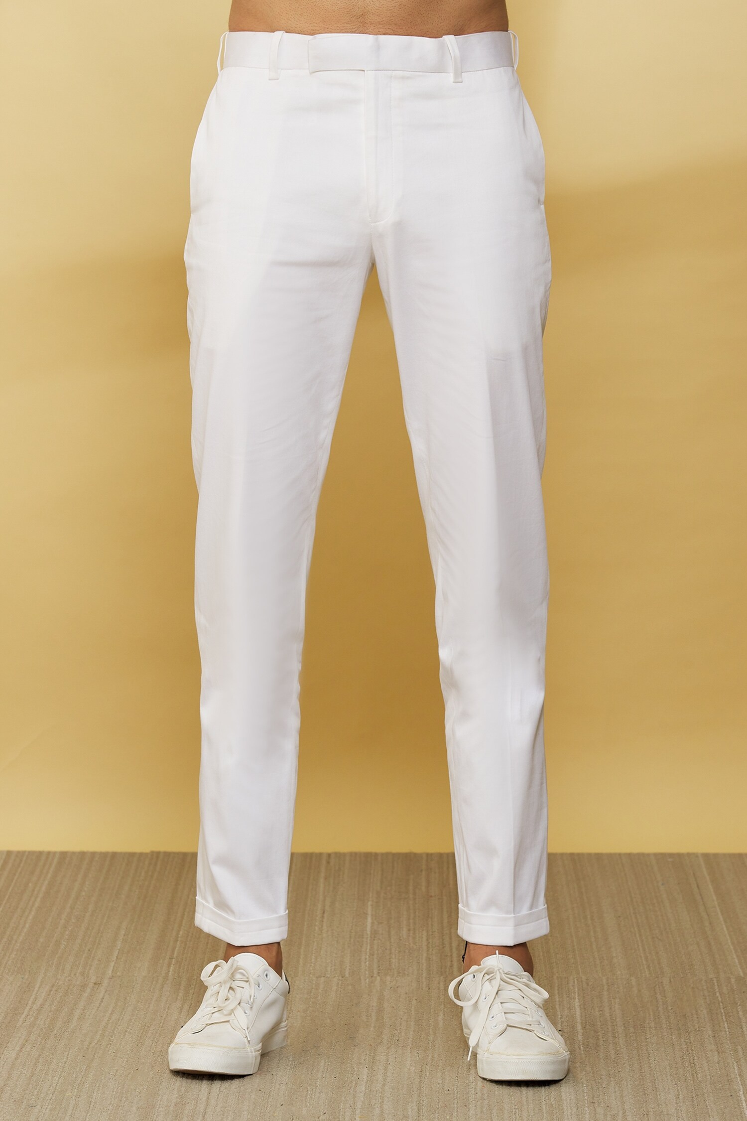 Viggo | Malmo Skinny Fit Men's White Suit Trousers | Suit Direct-hangkhonggiare.com.vn