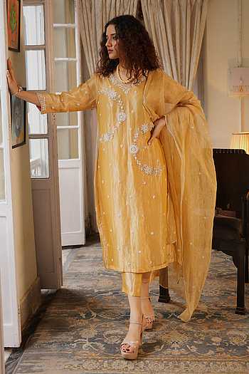 Pure Zari Silk Mega Sleeve Jumpsuit