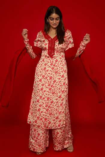 Dazzle Lotus Long Kurta set