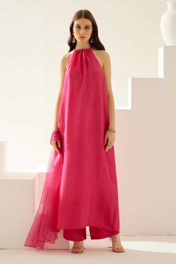 Chilli Red Polkazari Tunic Dress -V25 main image 0