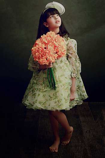 JANYAS CLOSET Blossom Lavender Flower Girl Dress