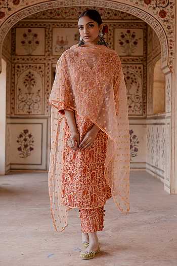 Heritage Peacock Kurta Set