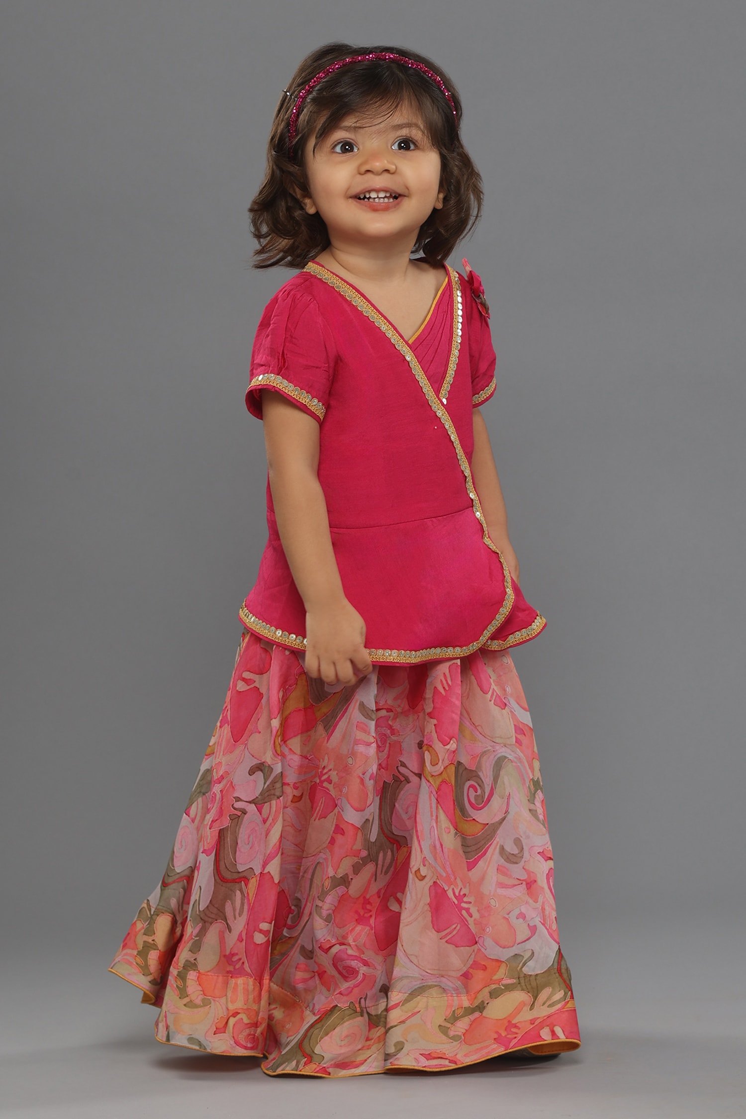 Latest Trendy Pattern Kids Lehenga Design With Stitching-BSRIOTOOT187 –  Weavesmart