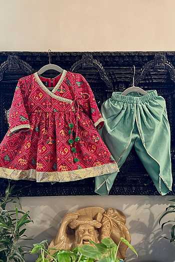Jiyara Mustard Anarkali Tulip Pant Set