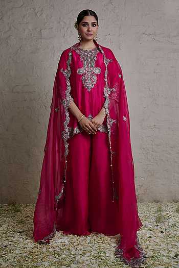 Sorrel Pima Fuchsia Kurta Set