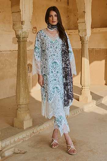 Raasa Kokil Printed Embroidered Kurta Pant Set