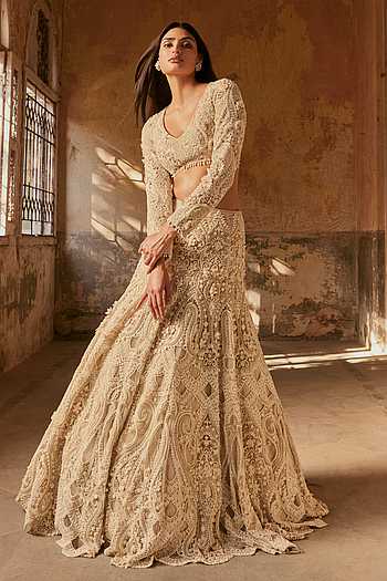 Layla 3D Embellished Bridal Lehenga Set