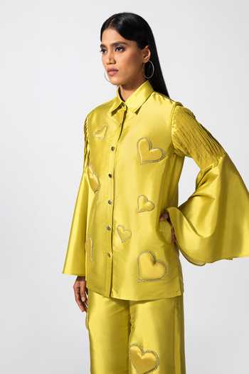 Yelana Embellished Hexagon Shirt