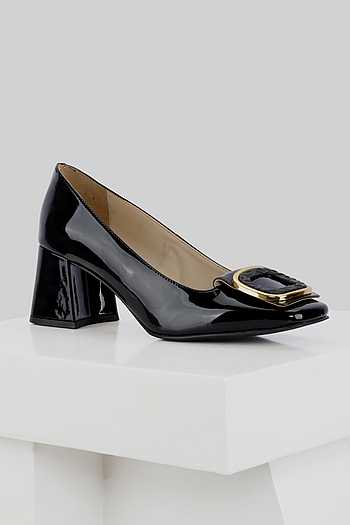 Oriel Leather Square Pumps