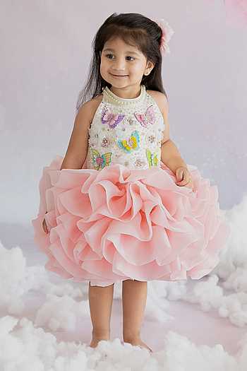 Ladies Custom Butterfly Ribbon Pearl Dress main image 1