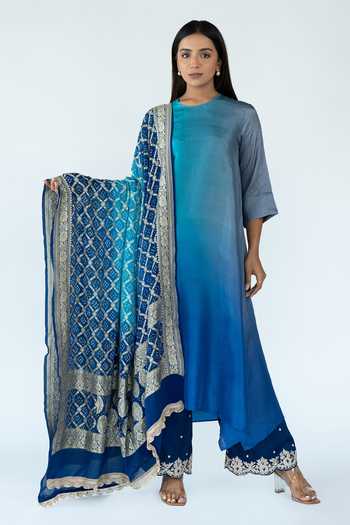 Pure Cotton Ombre Effect Kurta Pant  and  Dupatta main image 1