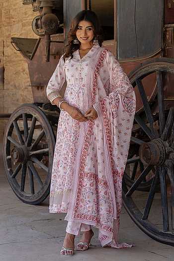 Indigo Short Anarkali with Pencil Pant-2