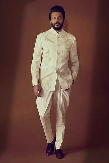 Resham Embroidered Bandhgala