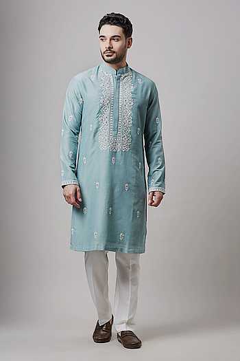 Floral Embroidered Kurta & Pant Set