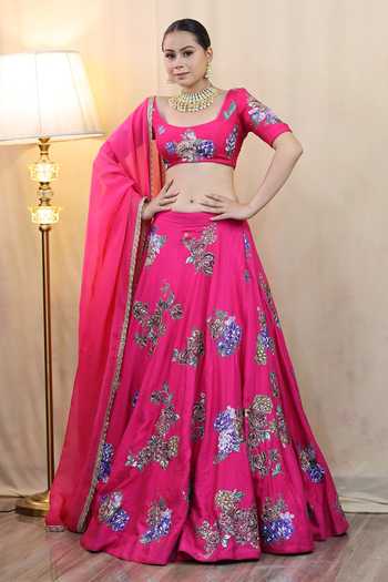 Mala Chandi Lehenga Blouse Set main image 0