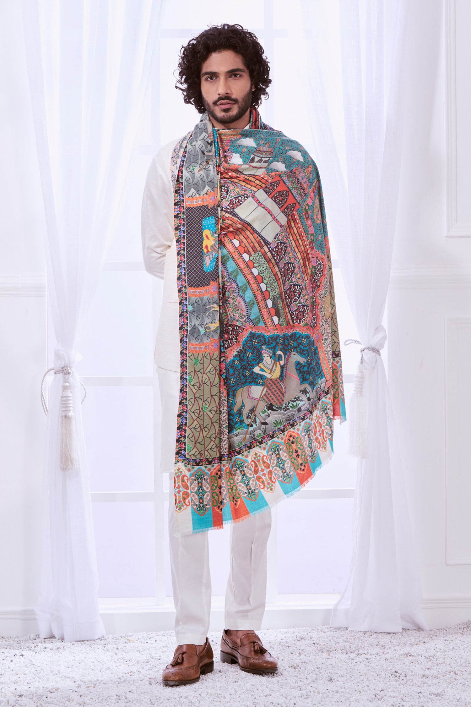 mughal darbar shawl