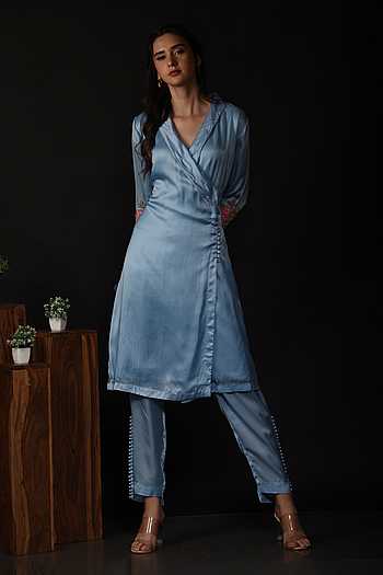 Women Multicolor Rayon Embroidered & Floral Printed Kurta with Pant & Printed Dupatta Premium Luxury