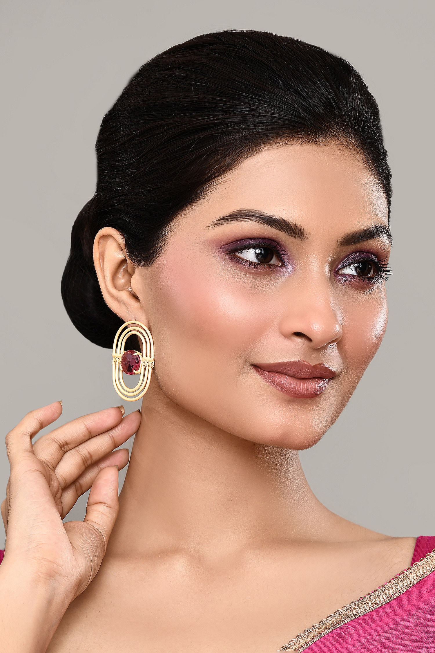 Kundan Jadau Embellished Dangler Earrings 