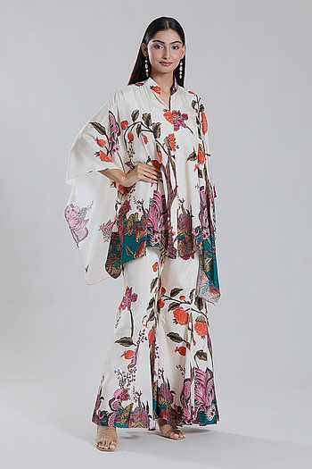 Floral Cape Sharara Set
