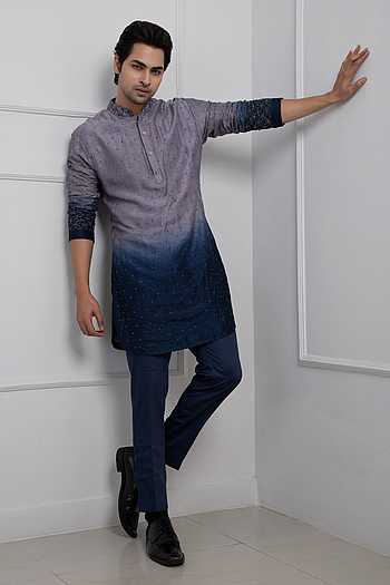 Multi Color Kurta Satin Swad Trouser