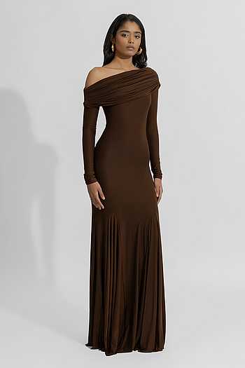 MILA VELOUR CUT DRESS かん高く (01220560270)