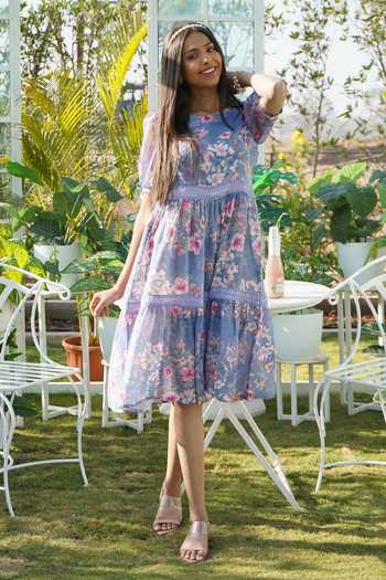 VMELOISA Long Dress - Anise Flower main image 1