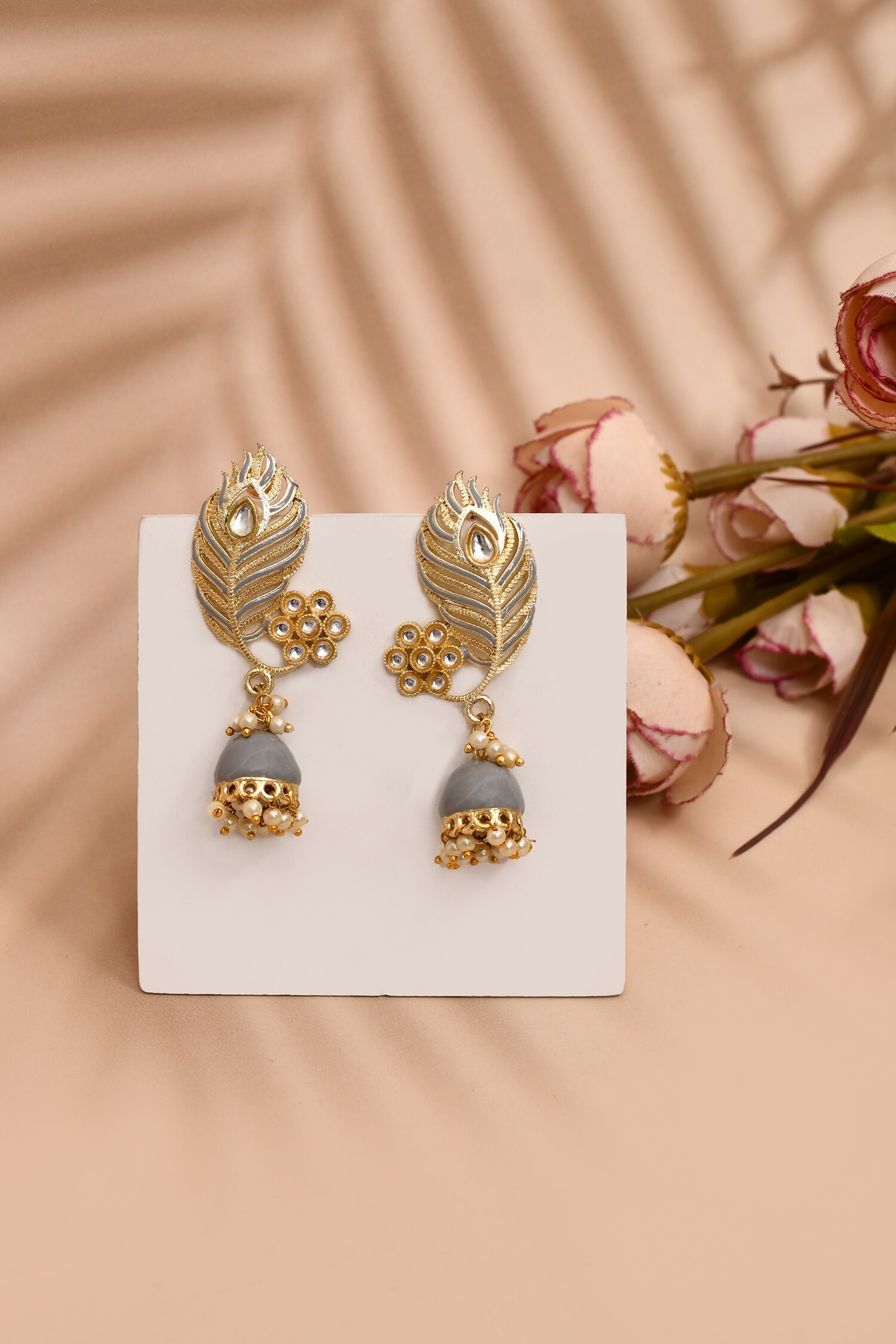 Myntra Galaxy Stud Earrings Feather Deals Earrings Myntra