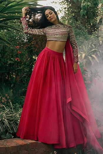 Lehenga Embroidered Blouse Set