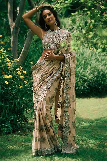 Lisa Embroidered Saree Set
