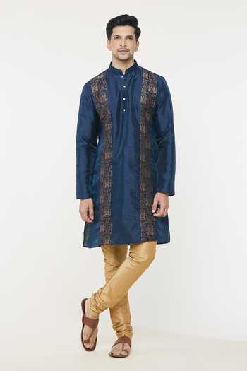 Paisley Placement Print Kurta Set 