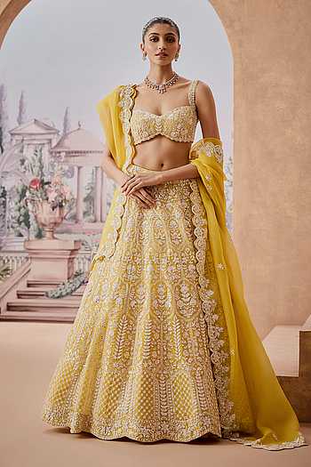 Ambrosia Bloom Embroidered Bridal Lehenga Set