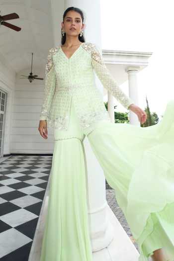 light green sharara dress Shop the Stunning Emerald Green Eclipse Gown