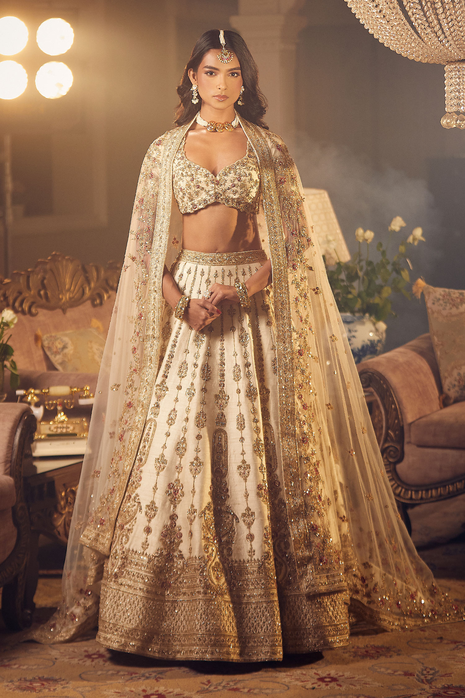 Prachi Zardozi Embroidered Bridal Lehenga Set 