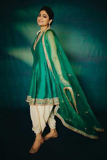 Shamita Sequin Embellished Kurta Dhoti Pant Set
