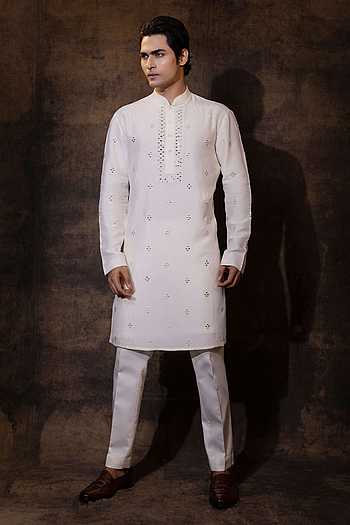 Aaina Mirror Embroidered Kurta & Pant Set