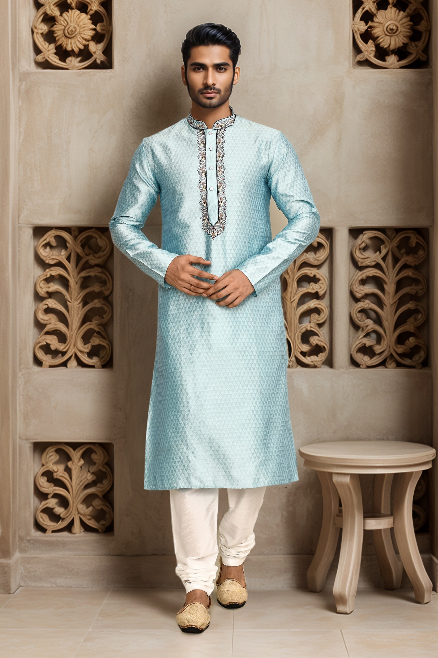 Abstract Pattern Kurta Set 