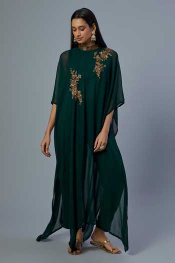 flowy casual summer dress Women's V-Neck Maxi Dress with Long Slit – Elegant Waterway-Inspired C –  puresunlady main image 0