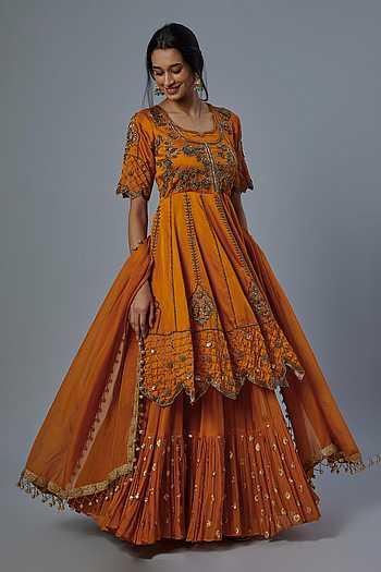 Ambrosia Embroidered Anarkali & Lehenga Set
