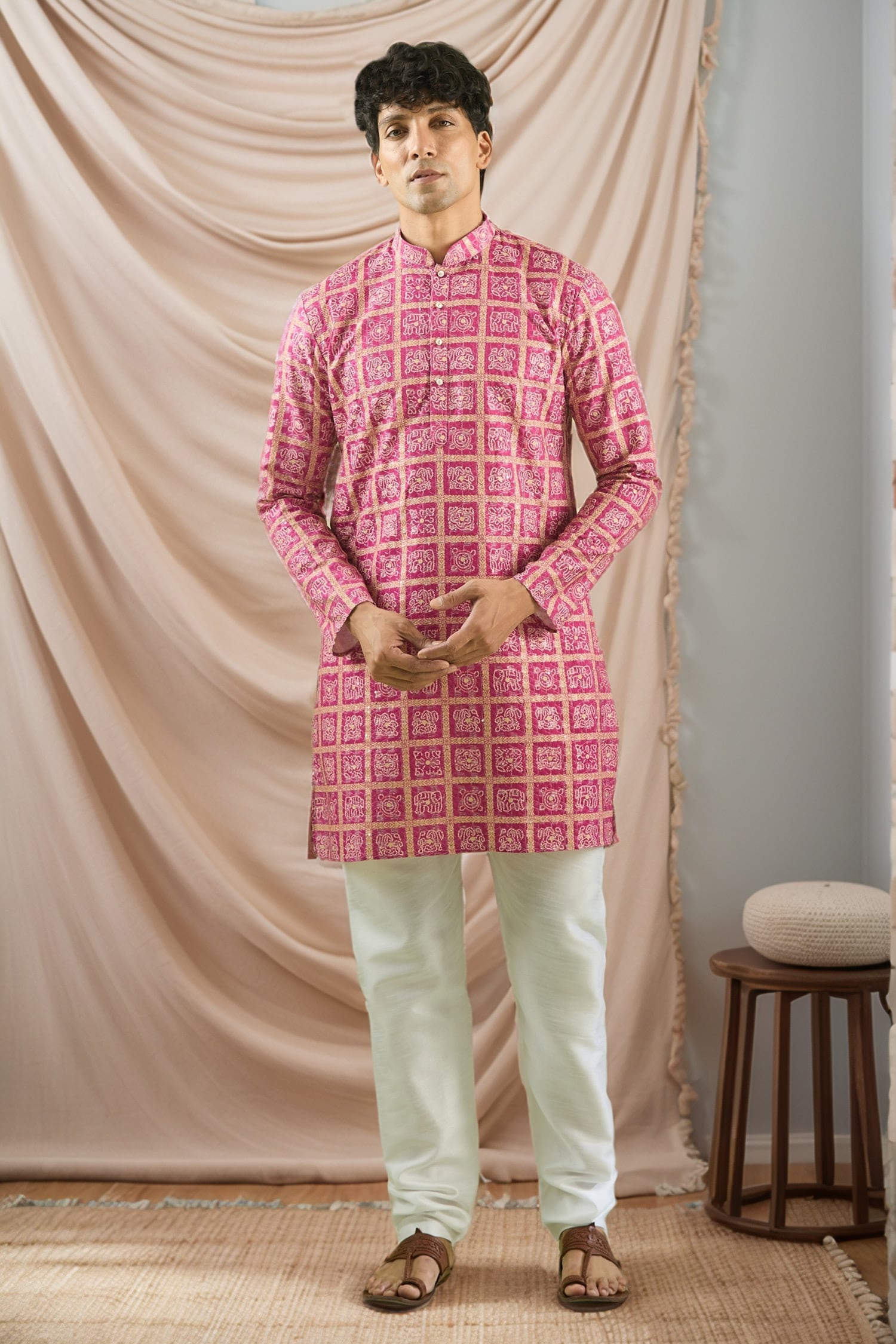 Bandhani Print Kurta Set 