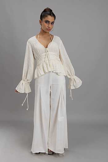 laubeblanc Sculpted Peplum Balloon 新品タグ付き】LAUBEBLANC