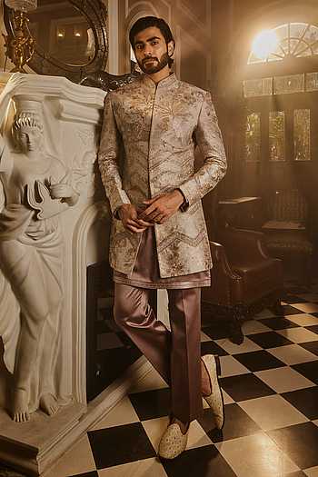 Ambrosia Bloom Embroidered Sherwani Set