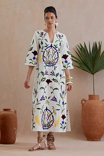 knee length dresses for ladies Orchid Crest Midi Dress