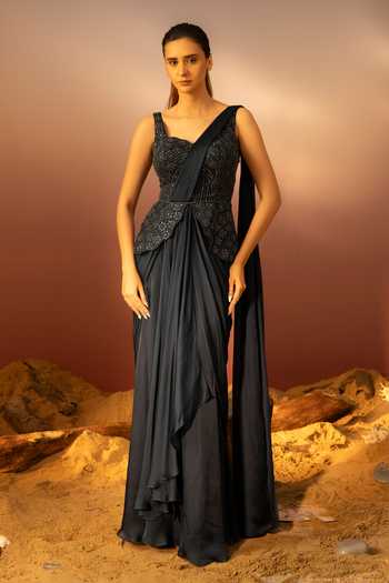 Shop Women's Saree Gowns for Wedding Onilne| Aza Fashions