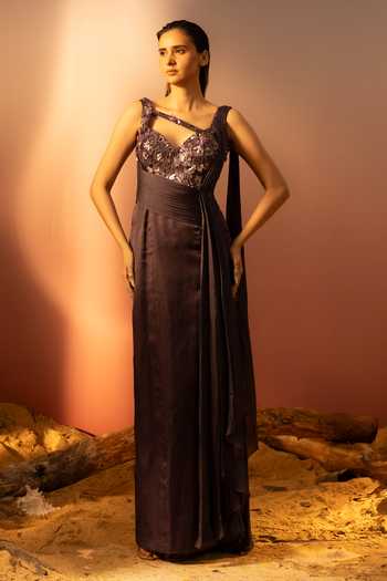 Shop Women's Saree Gowns for Wedding Onilne| Aza Fashions