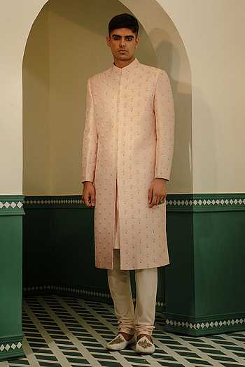 Pearl Embroidered Sherwani Set