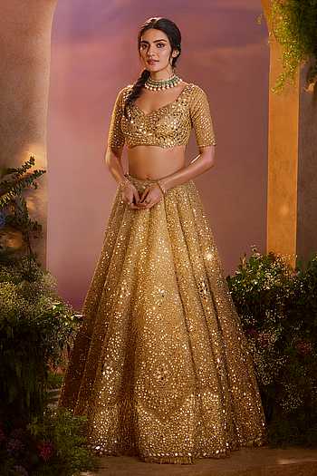 Zari Embellished Bridal Lehenga Set