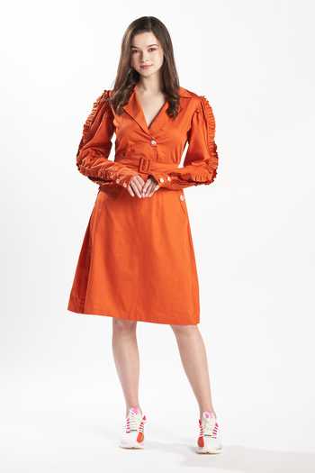 white christmas dresses 100% Cotton Orange Multi Patchwork Maxi Dress -All Dresses main image 0