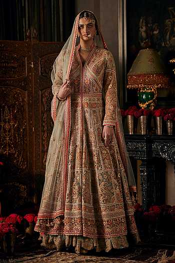 Floral Embroidered Kalidar Jacket Set