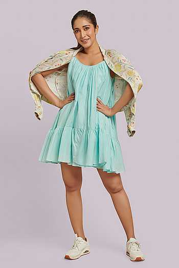 blue lotus dress Bohemian Bliss Sequin Mini Dress